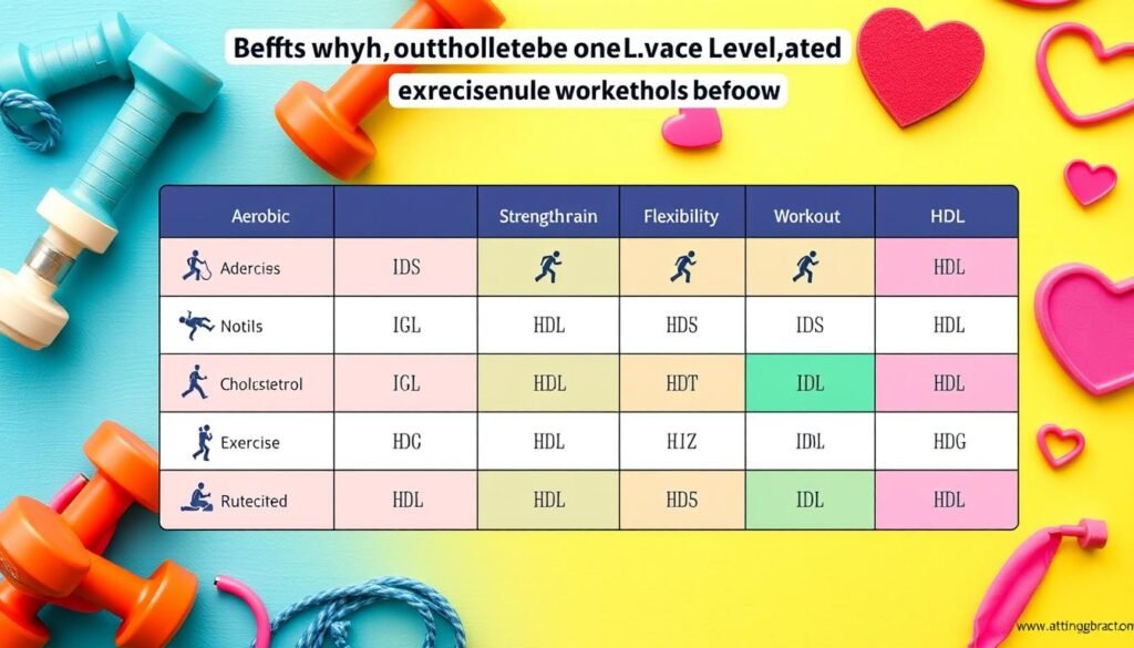 Impact of fitness on cholesterol levels table