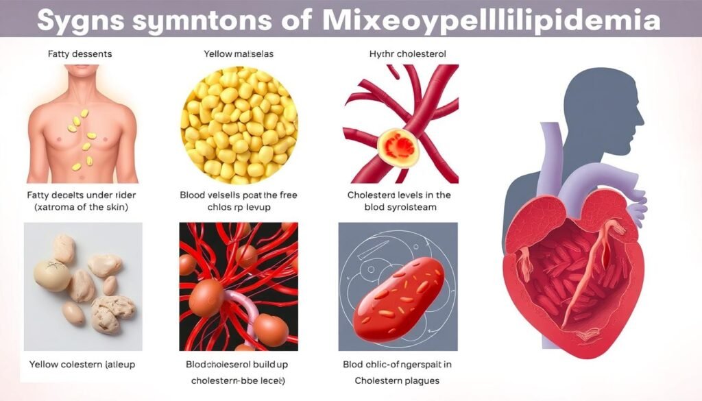 Signs of mixed hyperlipidemia