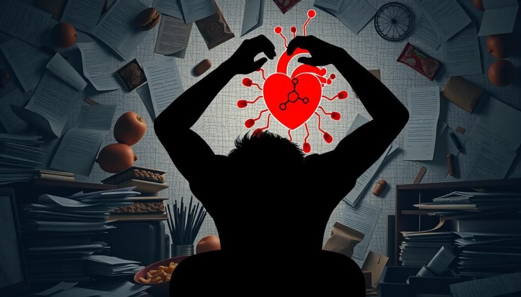 stress cause high cholesterol