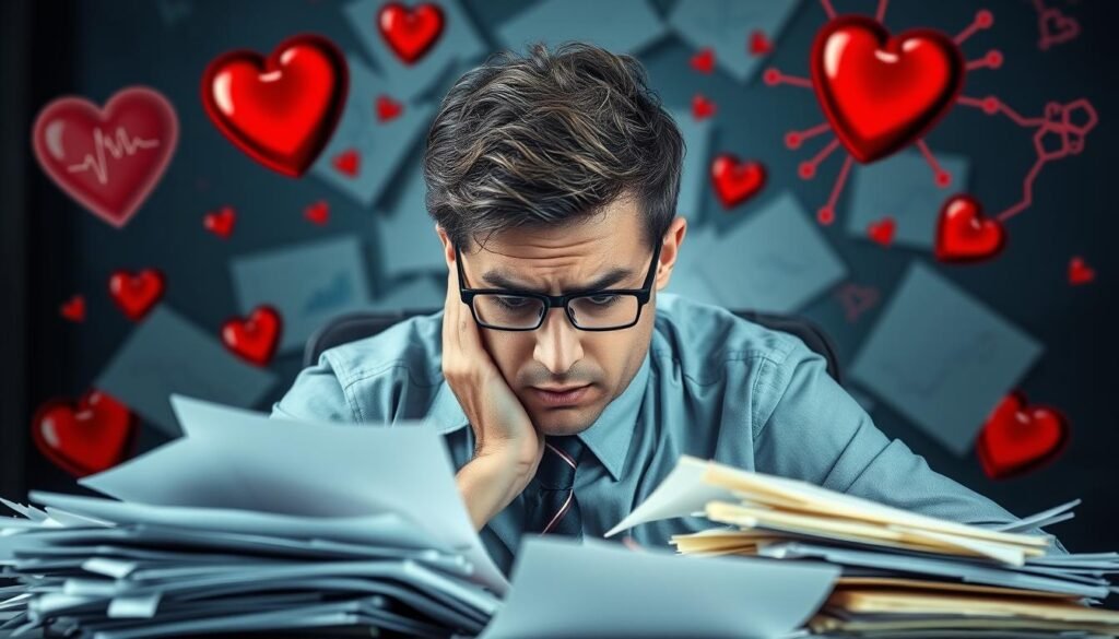 work-related stress and cholesterol levels