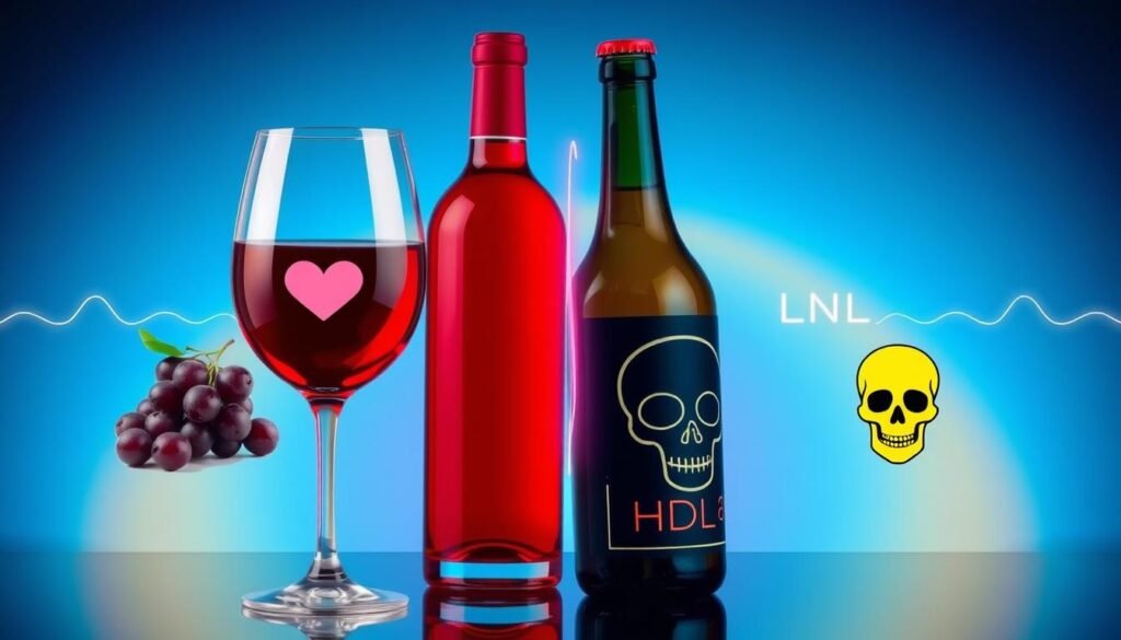 alcohol influence on cholesterol levels