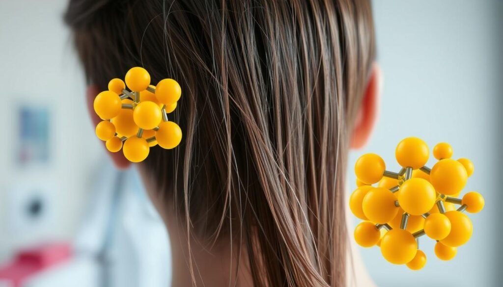 association between high cholesterol and hair shedding