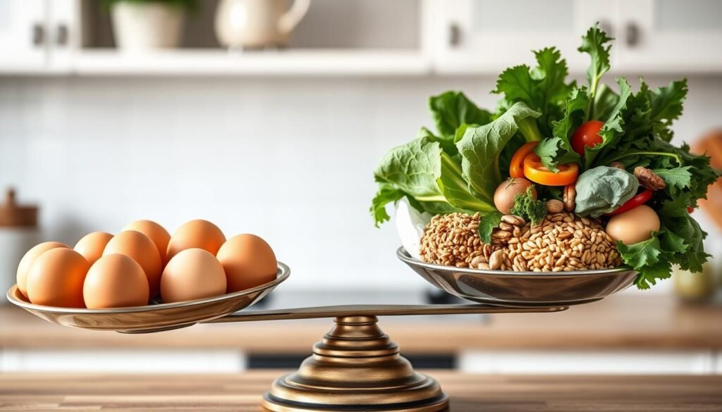 balancing egg intake