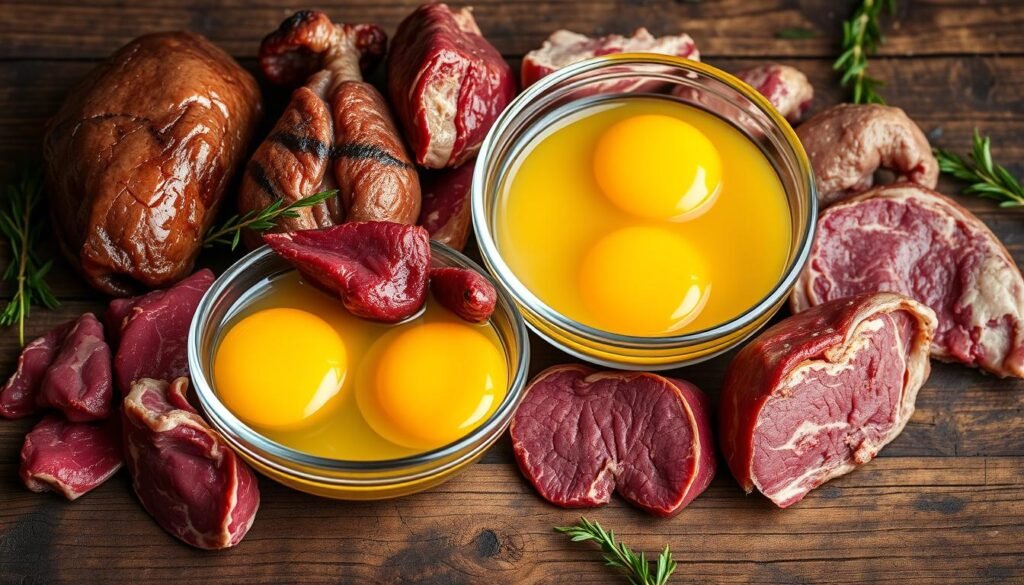 egg yolks and organ meats cholesterol content