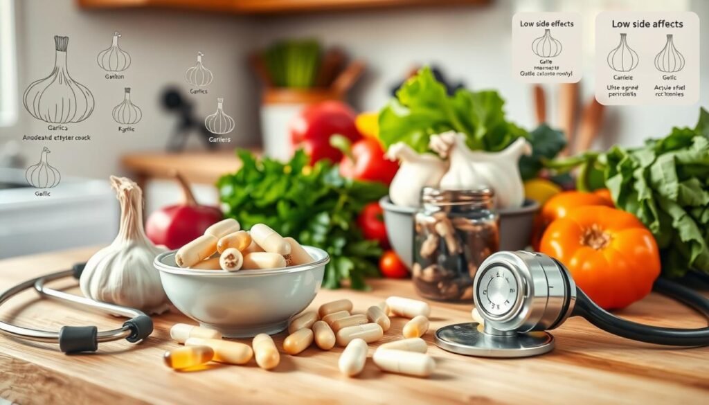 safety of garlic supplements related to side effects