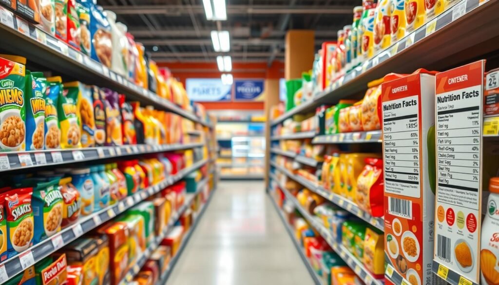 Comparing food products using nutrition labels