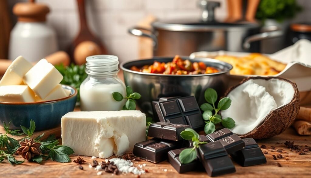 Culinary uses of saturated fat-rich foods