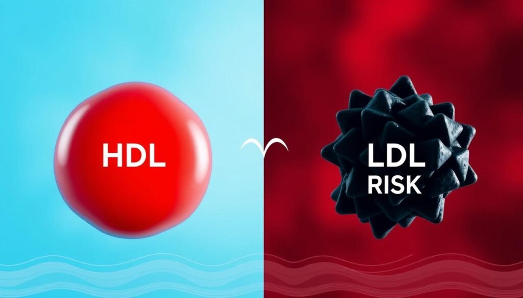 HDL and LDL cholesterol types