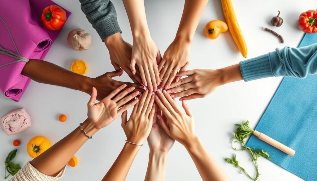 Maintaining a health support network