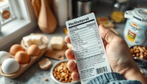 Reading food labels for cholesterol