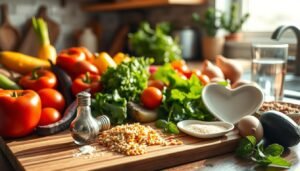 Reducing salt intake for cholesterol control