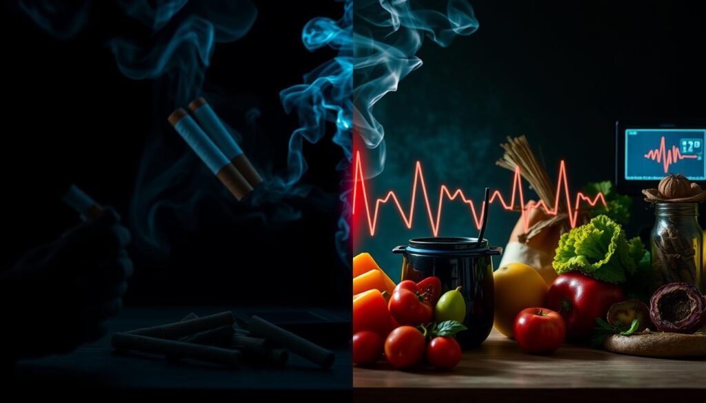 Smoking risks and cholesterol levels