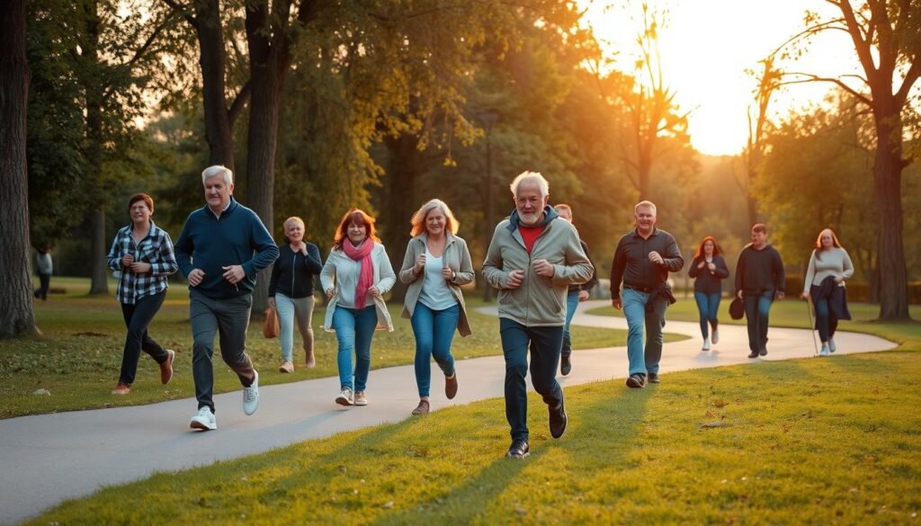 Walking routines for heart health
