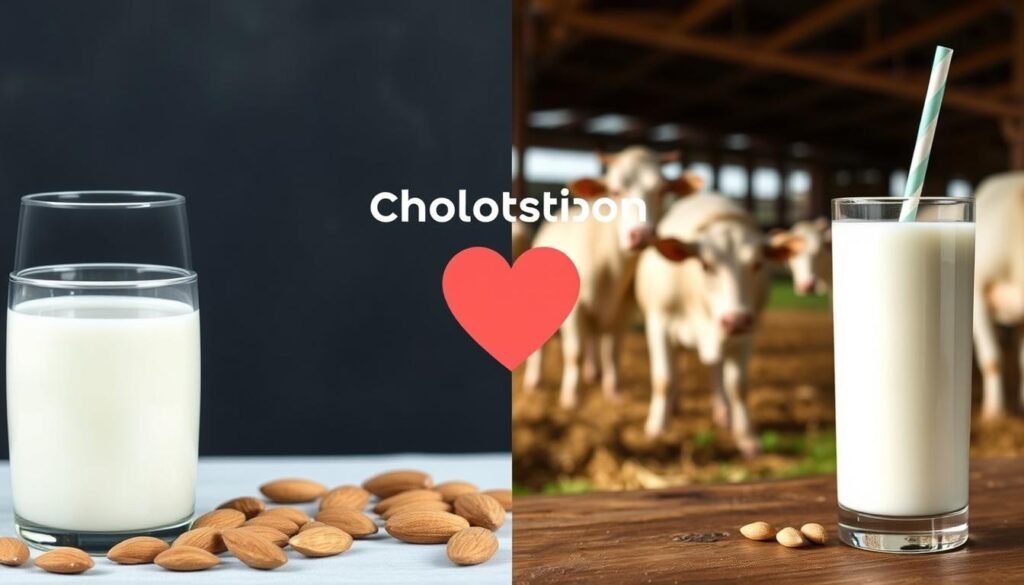 almond milk vs cow's milk cholesterol almond milk vs cow's milk cholesterol