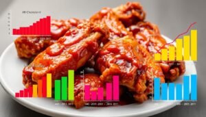 are chicken wings high in cholesterol