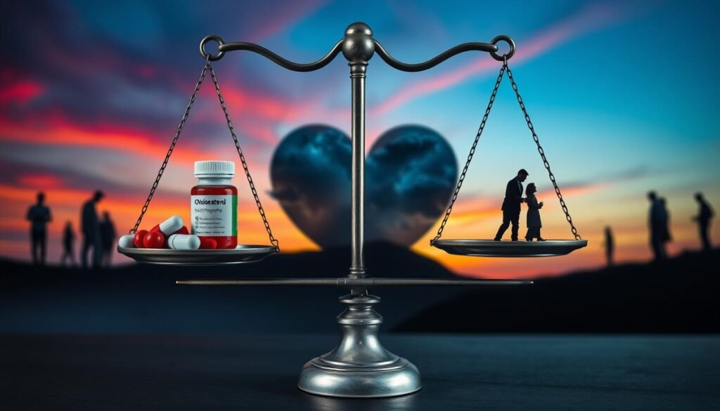 benefits vs. risks of cholesterol medications