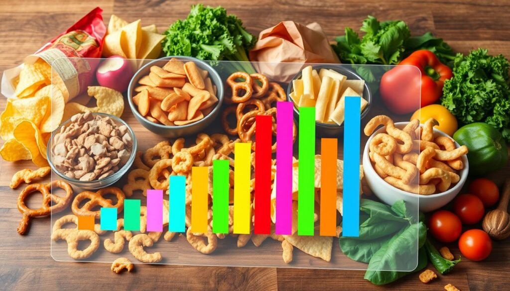 cholesterol levels in snacks