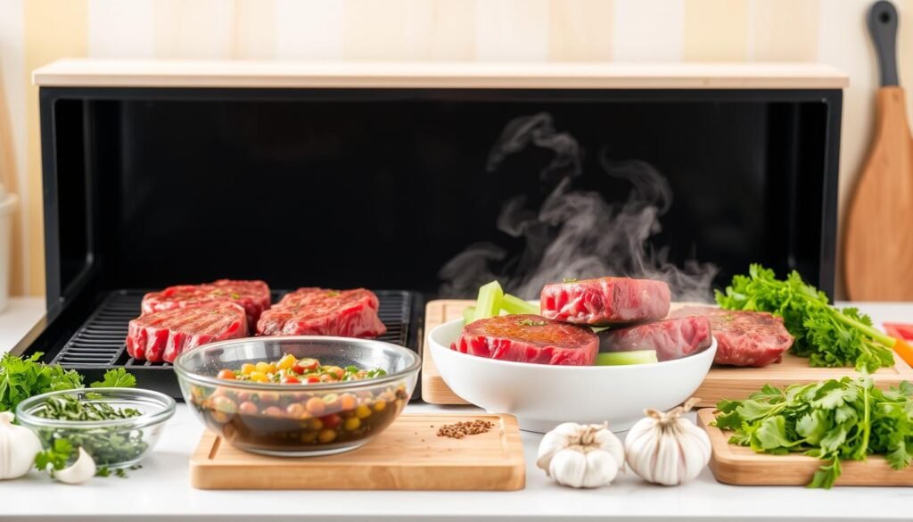 cooking techniques for healthy red meat preparation