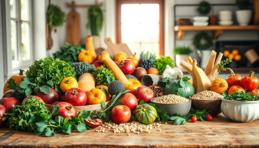 healthy lifestyle and seasonal foods