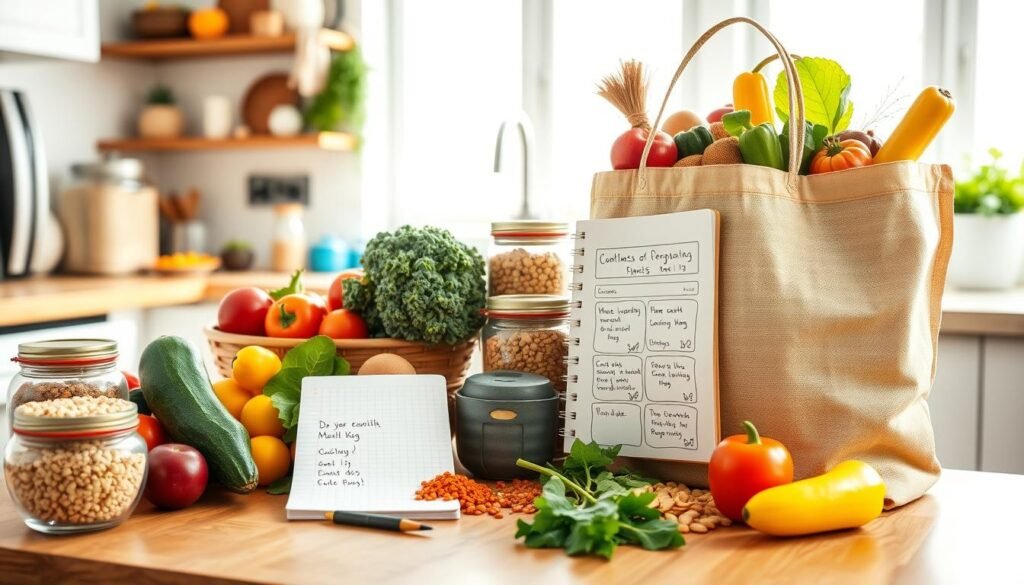 meal planning and grocery shopping support