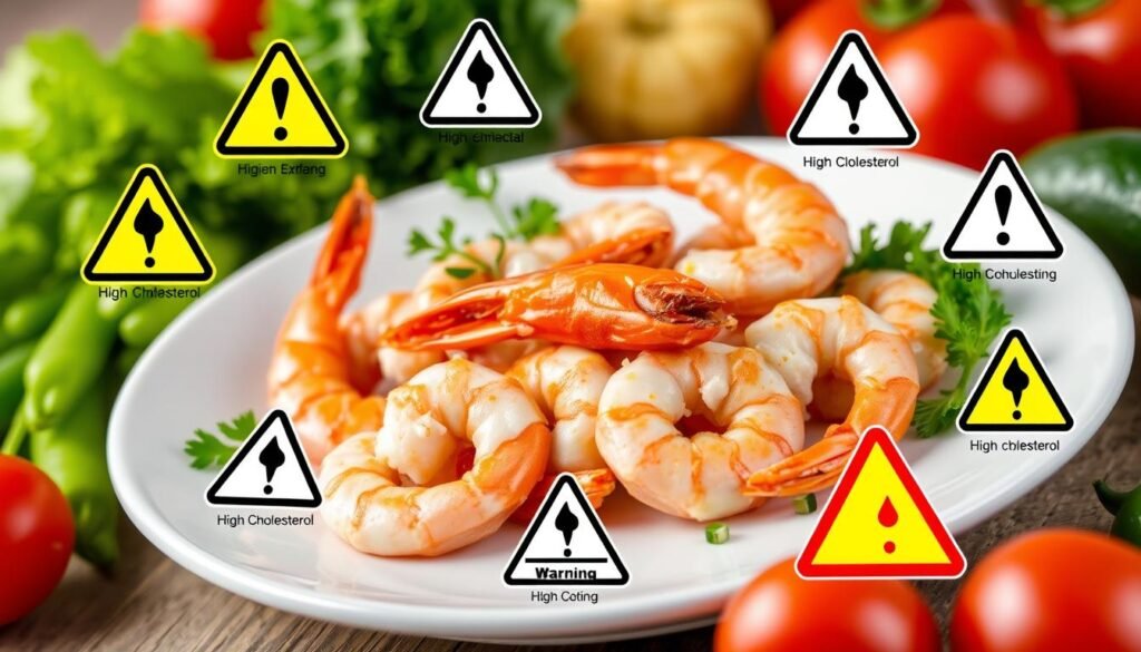 potential risks in shrimp consumption